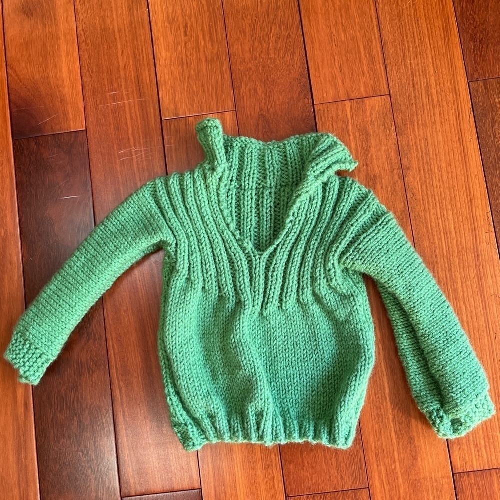 Handmade knitted children’s sweater size 2